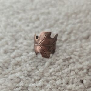Leaf Design Copper Ring